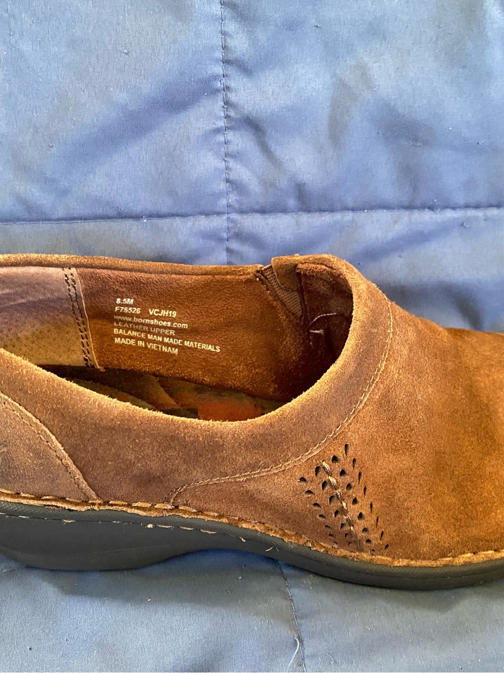Born Blue and Tan Women's Shoe Box - Picture 4 of 8